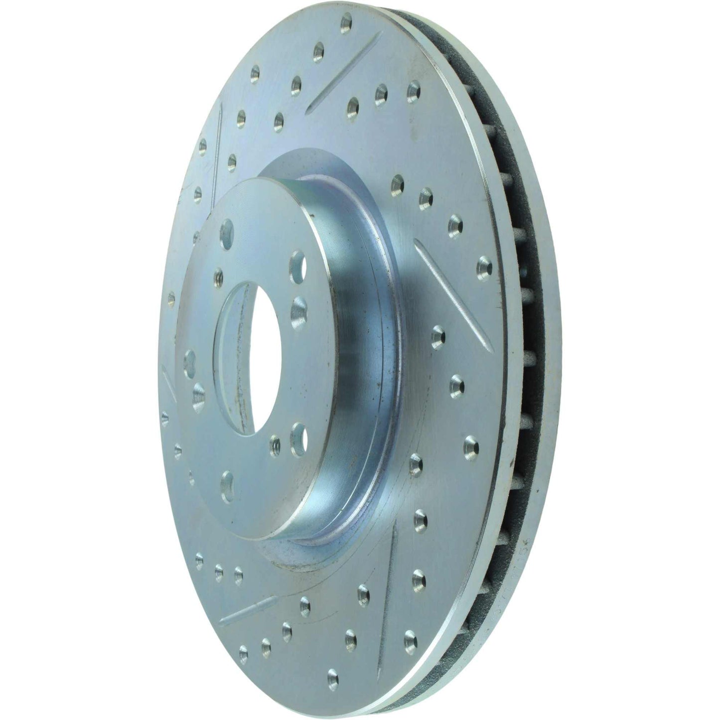 StopTech Select Sport Drilled And Slotted Brake Rotor; Front Right