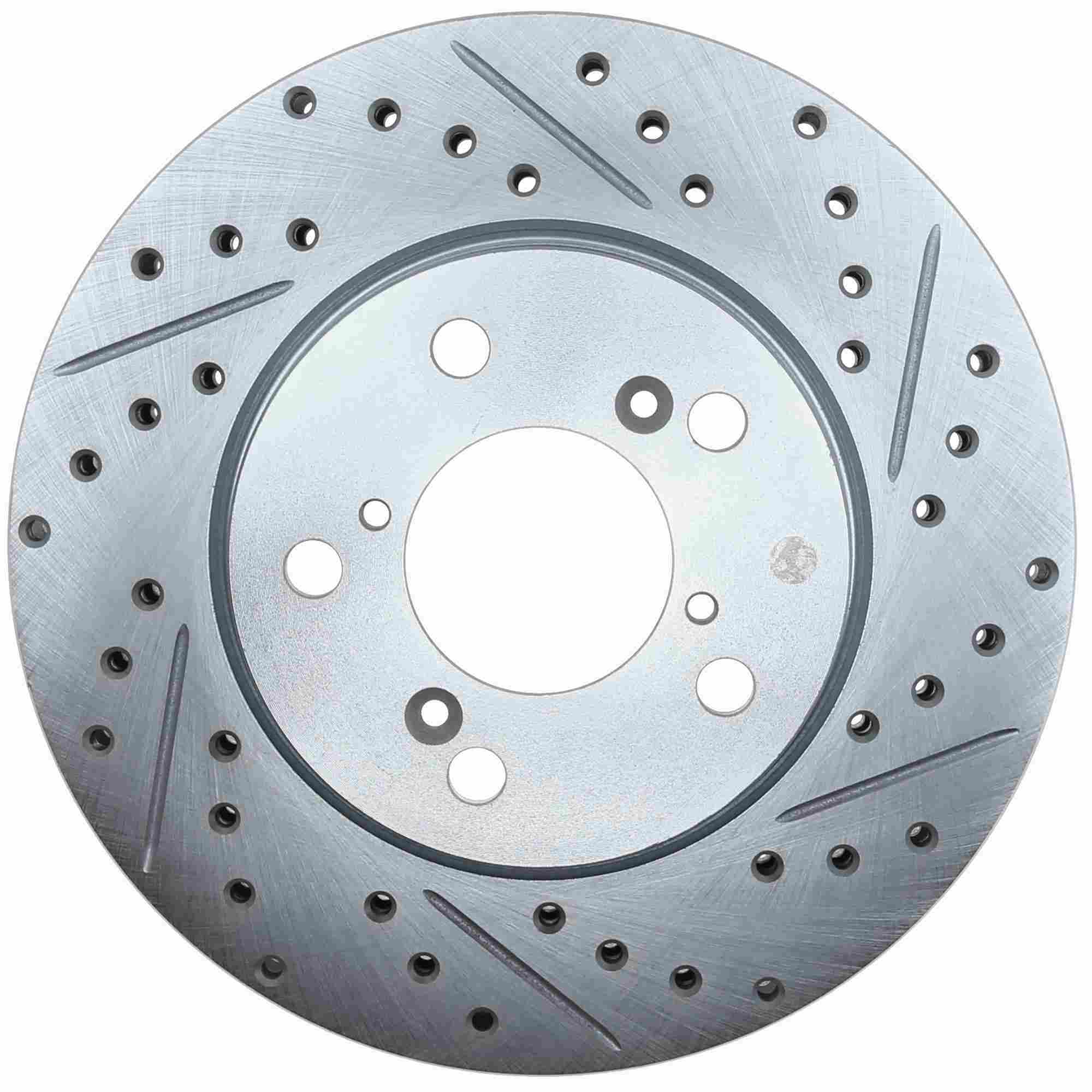 StopTech Select Sport Drilled And Slotted Brake Rotor; Front Left