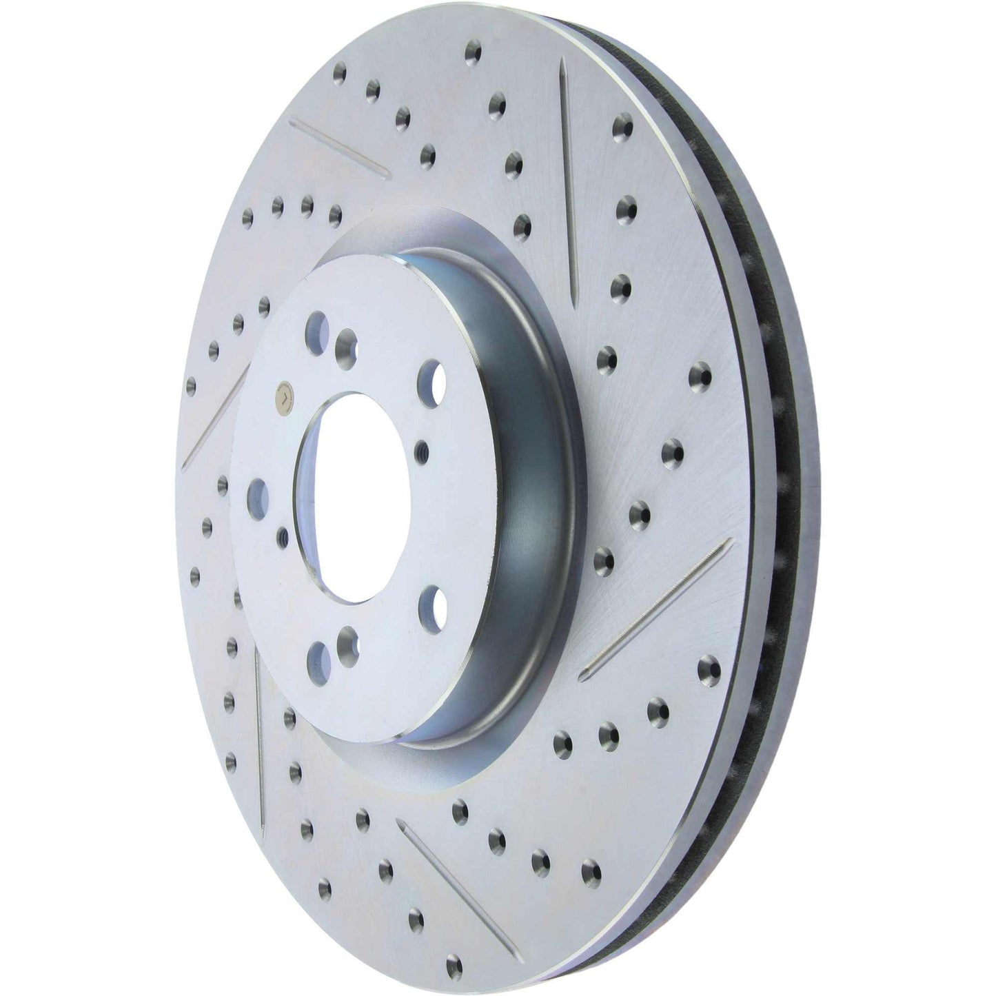 StopTech Select Sport Drilled And Slotted Brake Rotor; Front Left