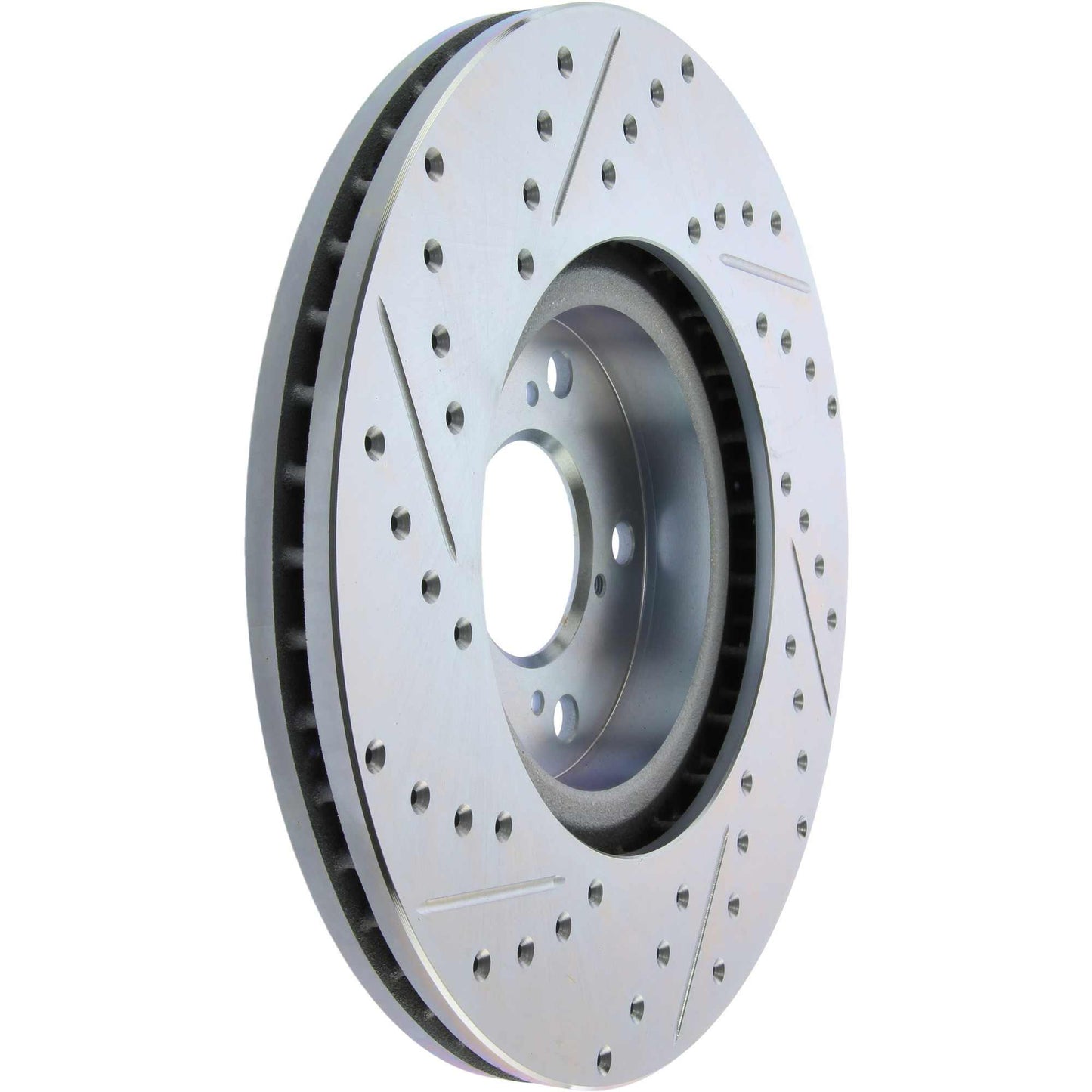StopTech Select Sport Drilled And Slotted Brake Rotor; Front Left