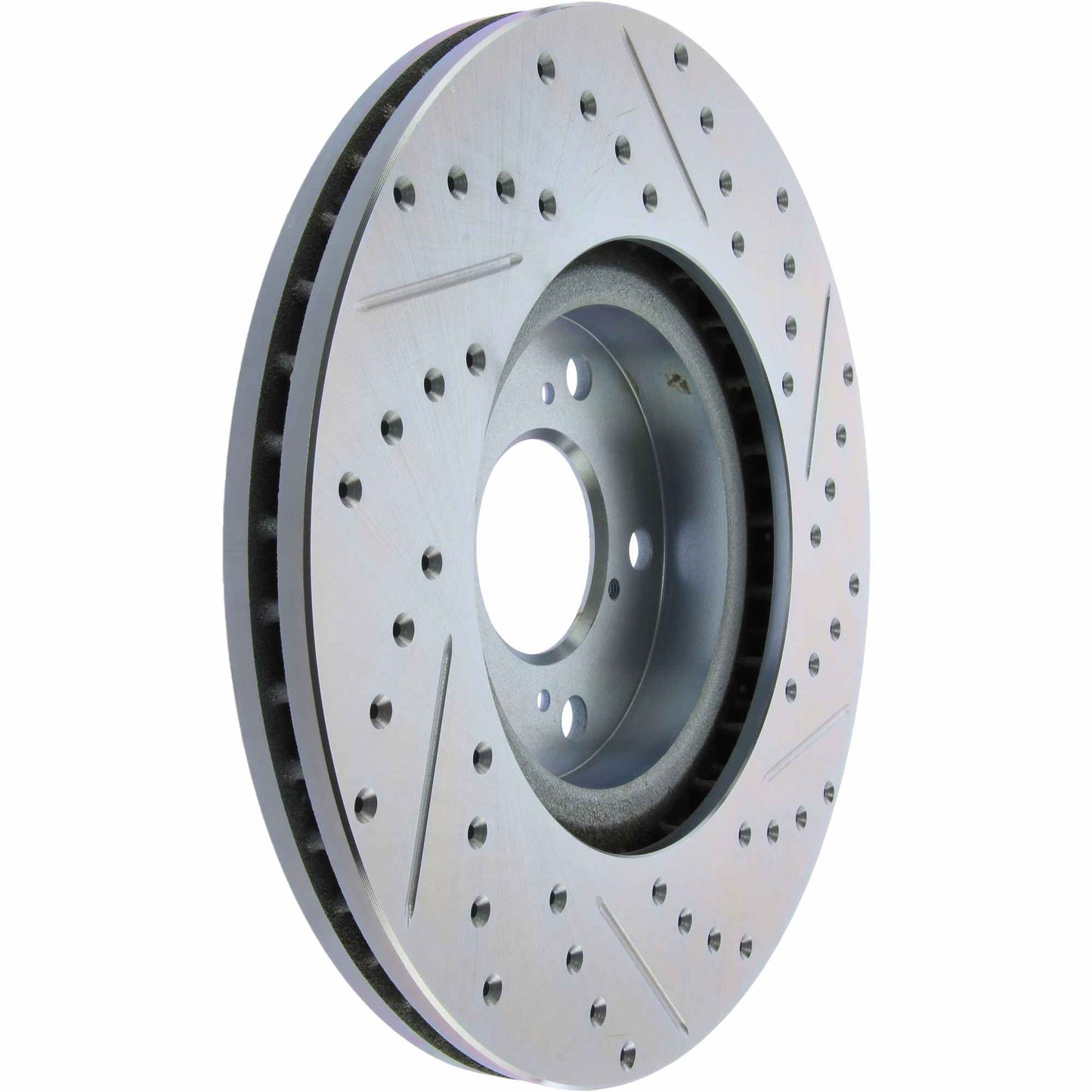 StopTech Select Sport Drilled And Slotted Brake Rotor; Front Right