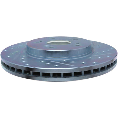 StopTech Select Sport Drilled And Slotted Brake Rotor; Front Left