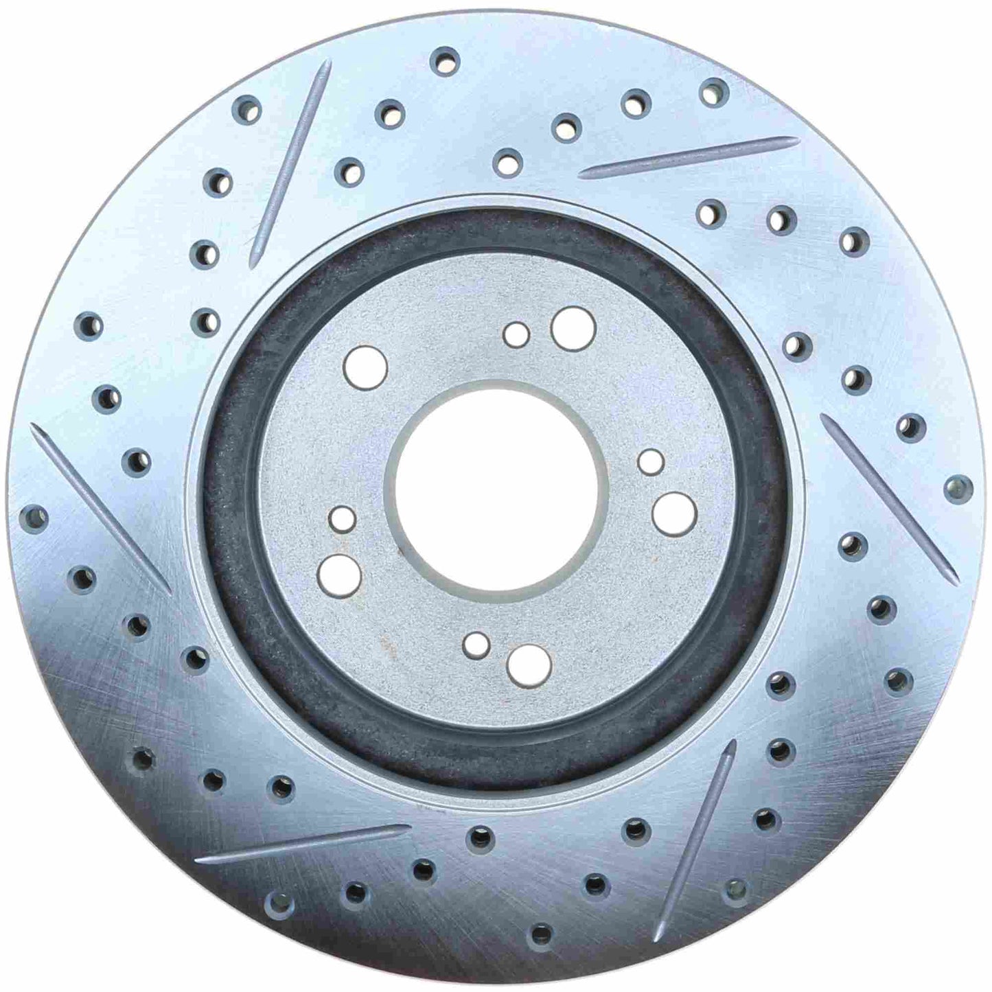 StopTech Select Sport Drilled And Slotted Brake Rotor; Front Left