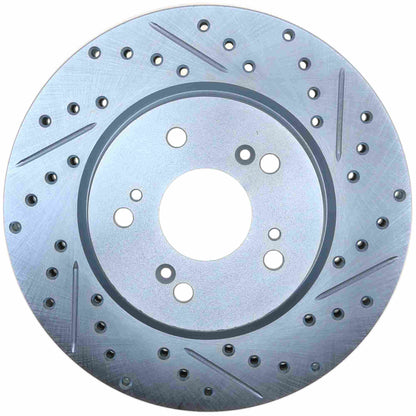 StopTech Select Sport Drilled And Slotted Brake Rotor; Front Left