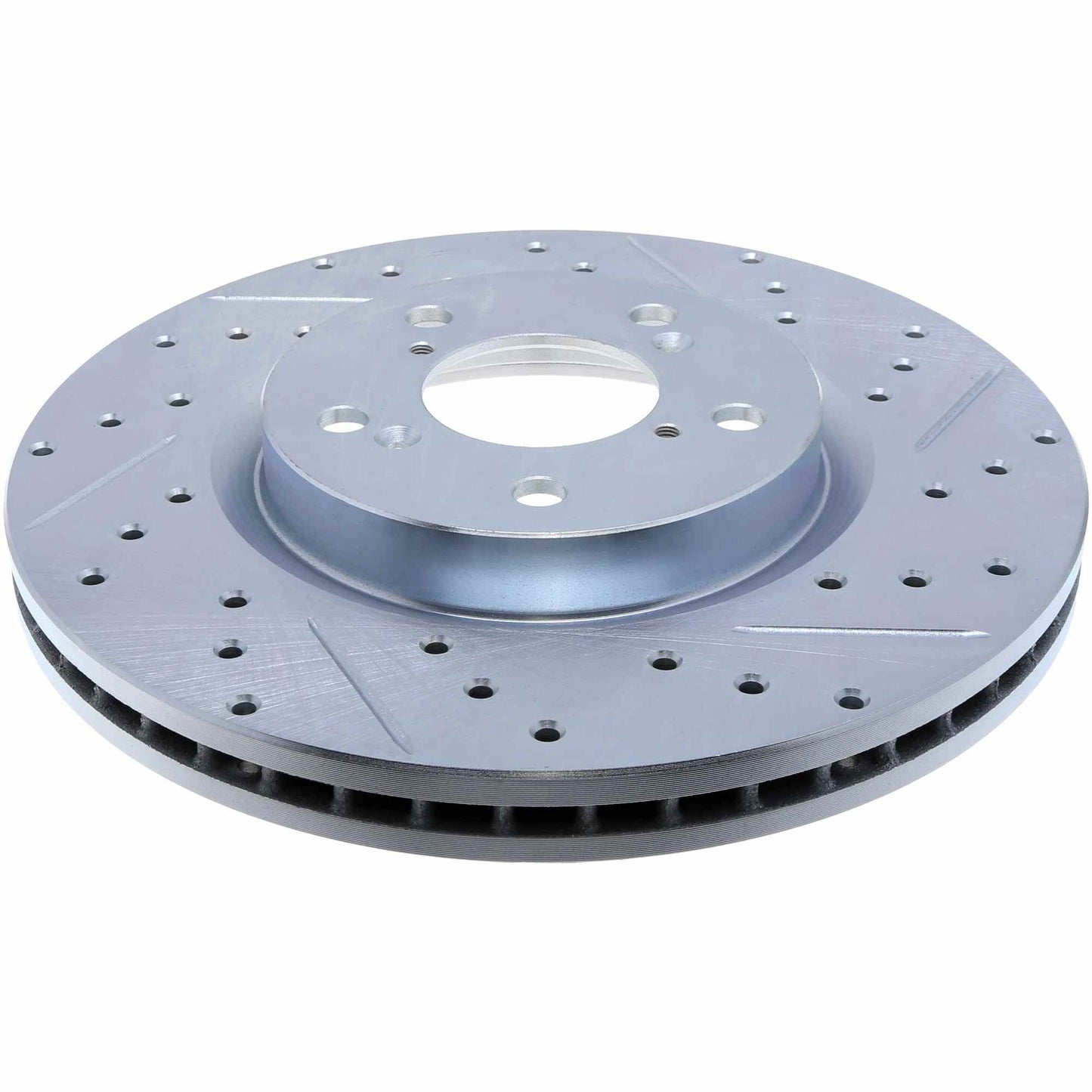 StopTech Select Sport Drilled And Slotted Brake Rotor; Front Left