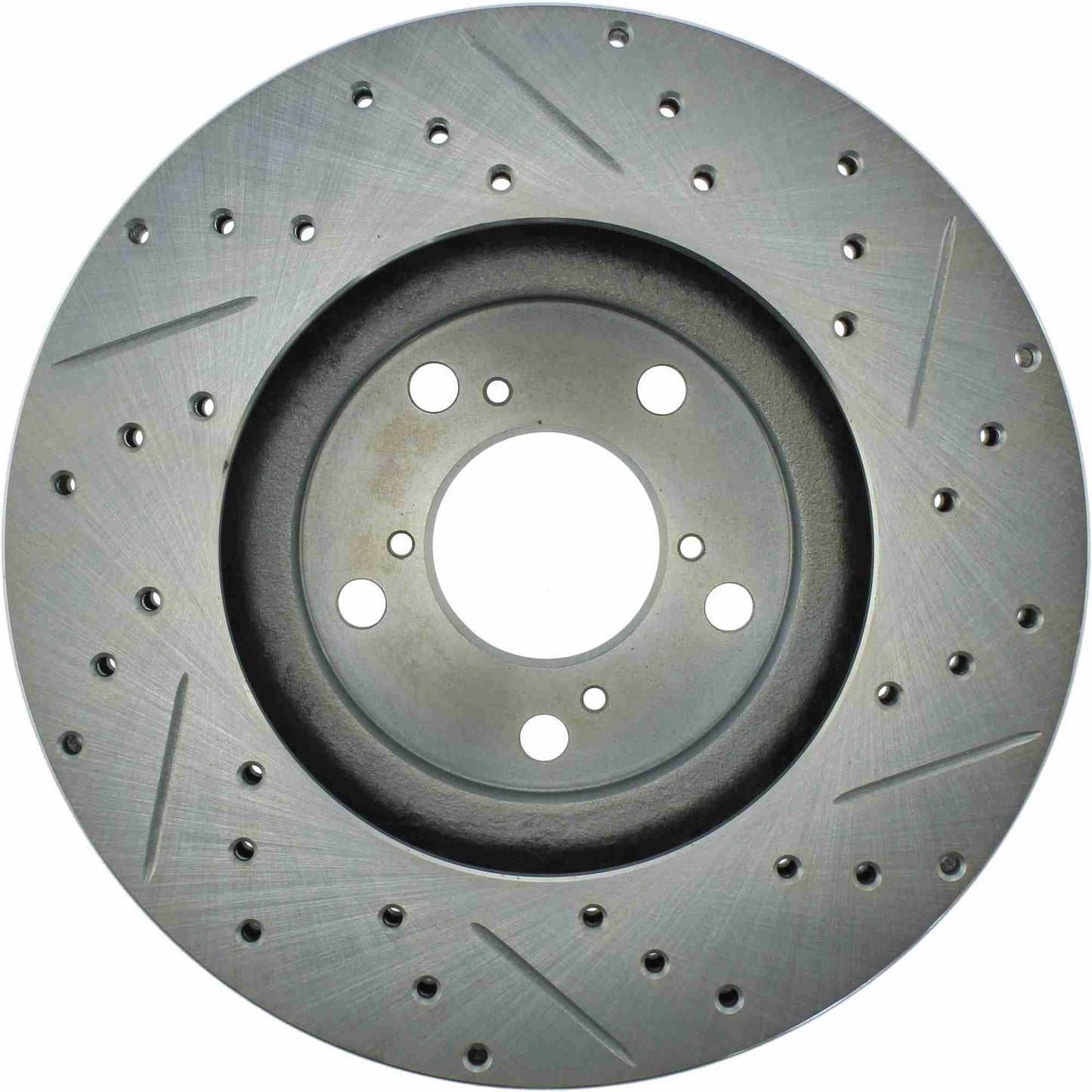 StopTech Select Sport Drilled And Slotted Brake Rotor; Front Right