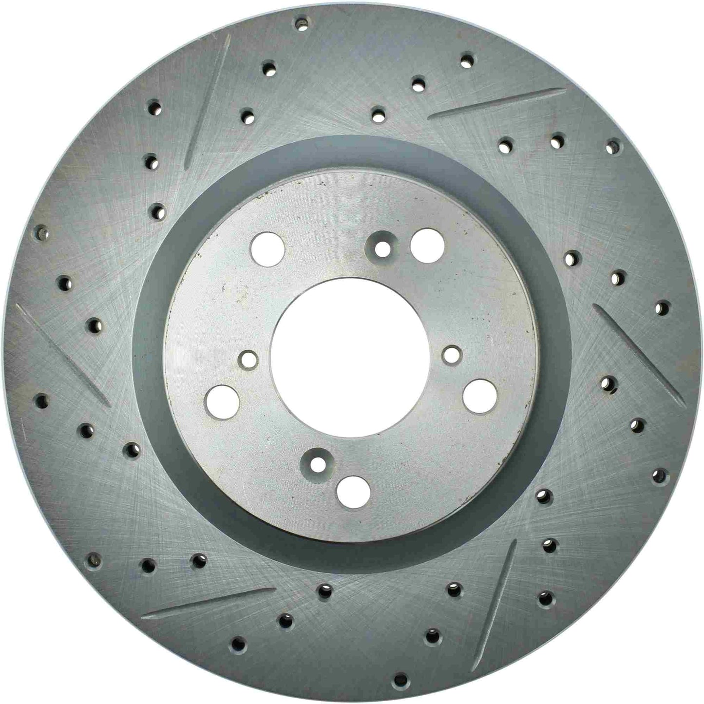StopTech Select Sport Drilled And Slotted Brake Rotor; Front Right