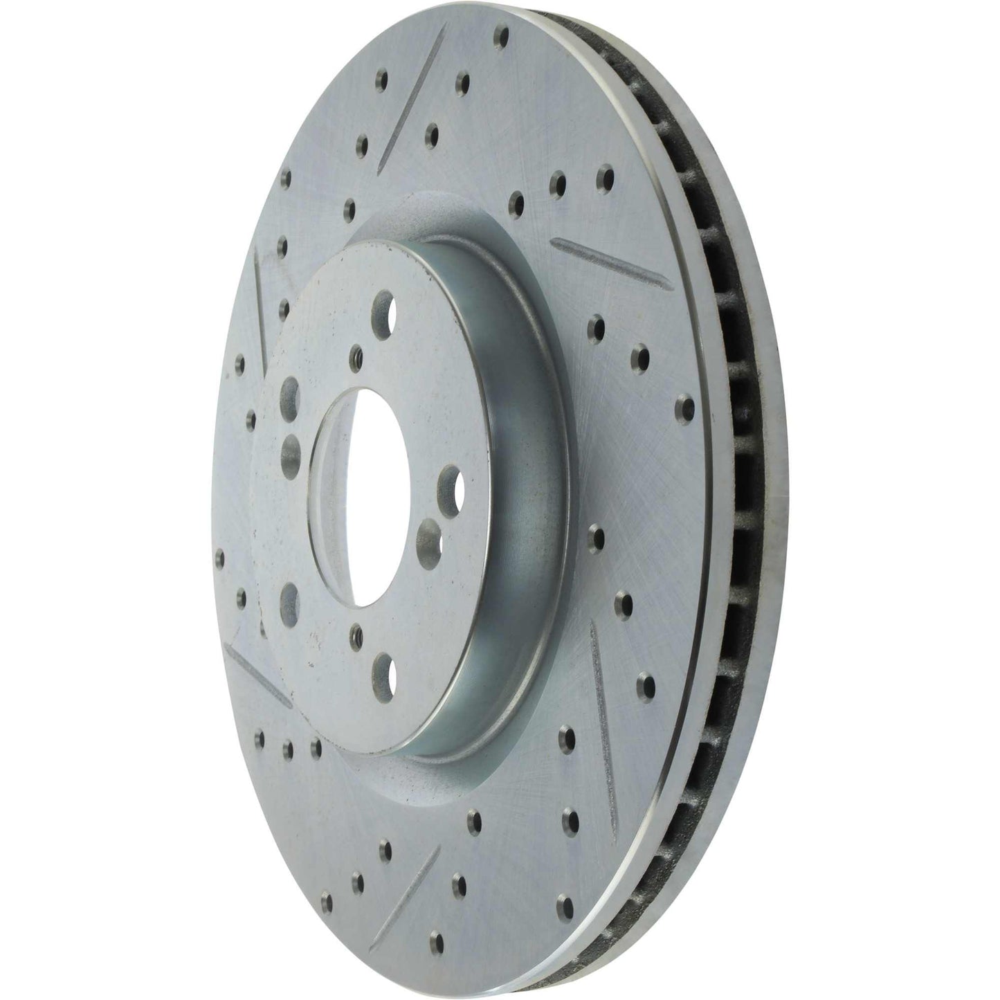 StopTech Select Sport Drilled And Slotted Brake Rotor; Front Right