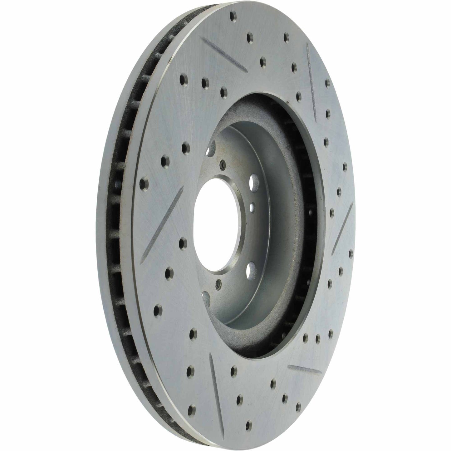 StopTech Select Sport Drilled And Slotted Brake Rotor; Front Right