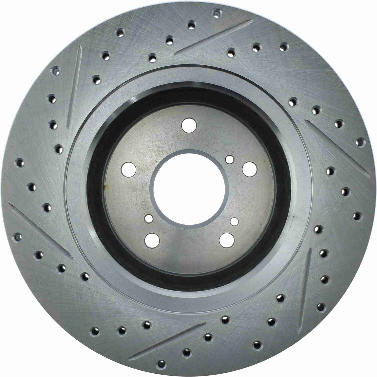 StopTech Select Sport Drilled And Slotted Brake Rotor; Front Left