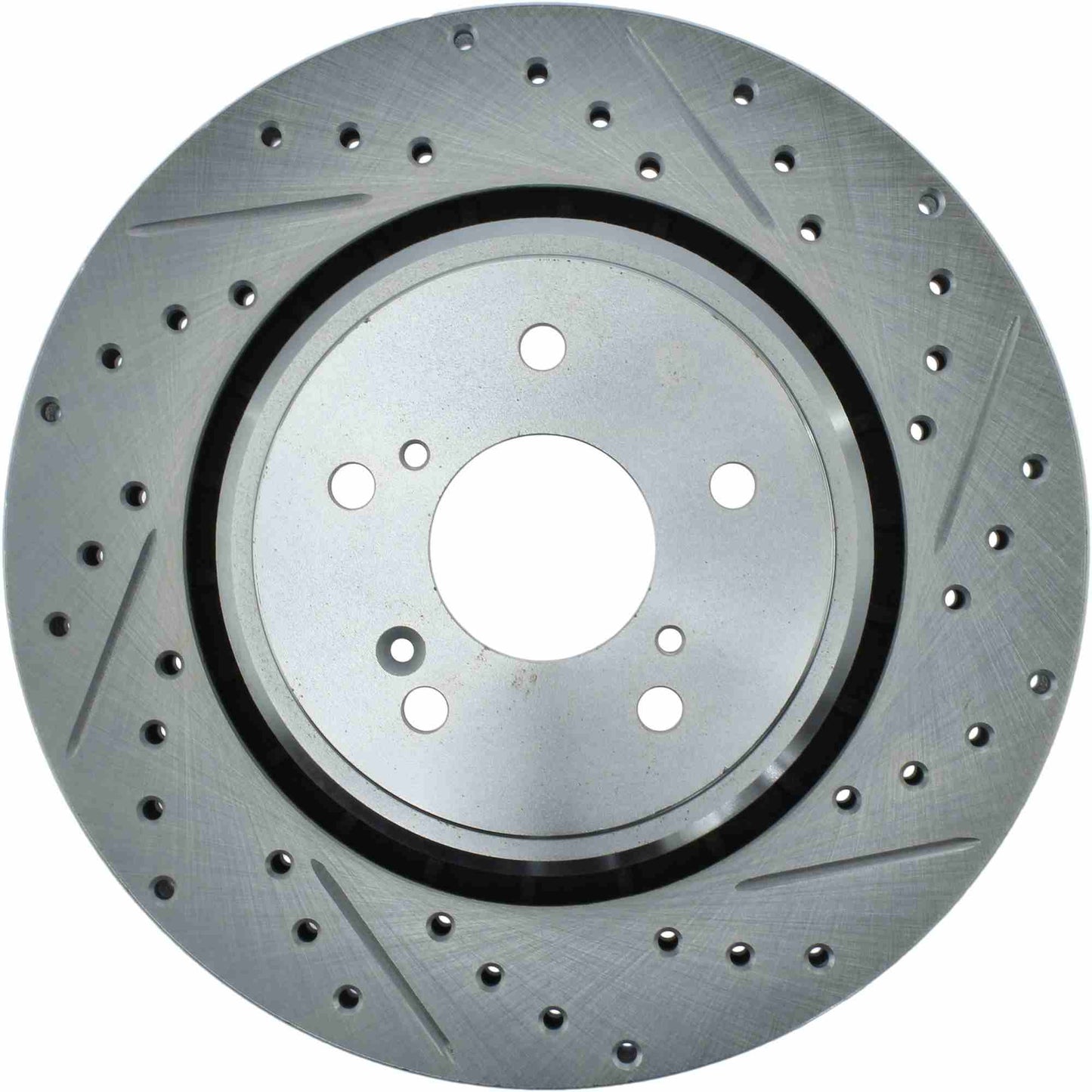 StopTech Select Sport Drilled And Slotted Brake Rotor; Front Left