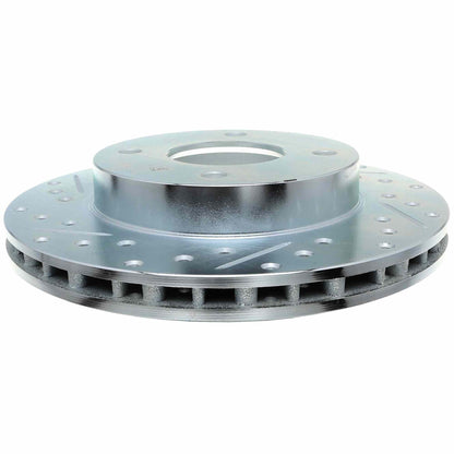 StopTech Select Sport Drilled And Slotted Brake Rotor; Front Right
