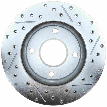 StopTech Select Sport Drilled And Slotted Brake Rotor; Front Right