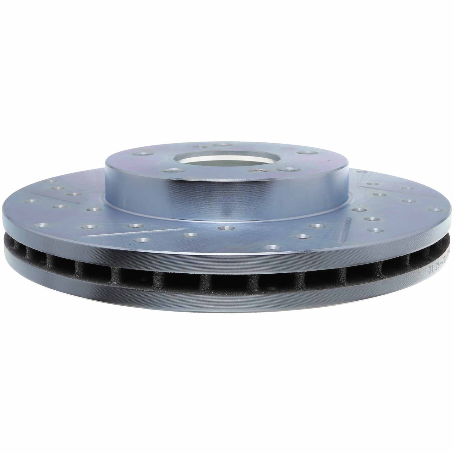 StopTech Select Sport Drilled And Slotted Brake Rotor; Front Right