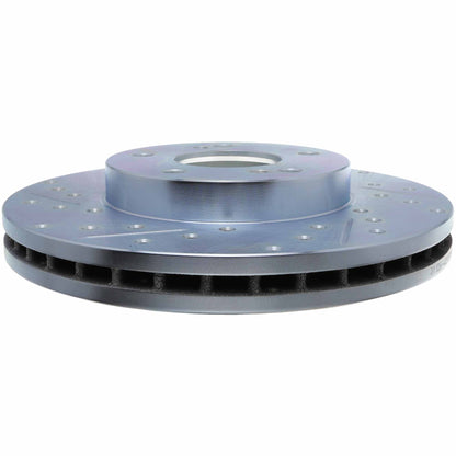 StopTech Select Sport Drilled And Slotted Brake Rotor; Front Right