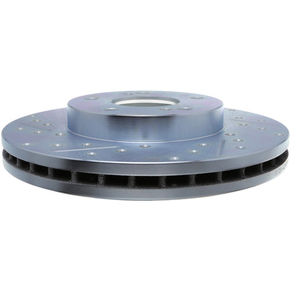 StopTech Select Sport Drilled And Slotted Brake Rotor; Front Right