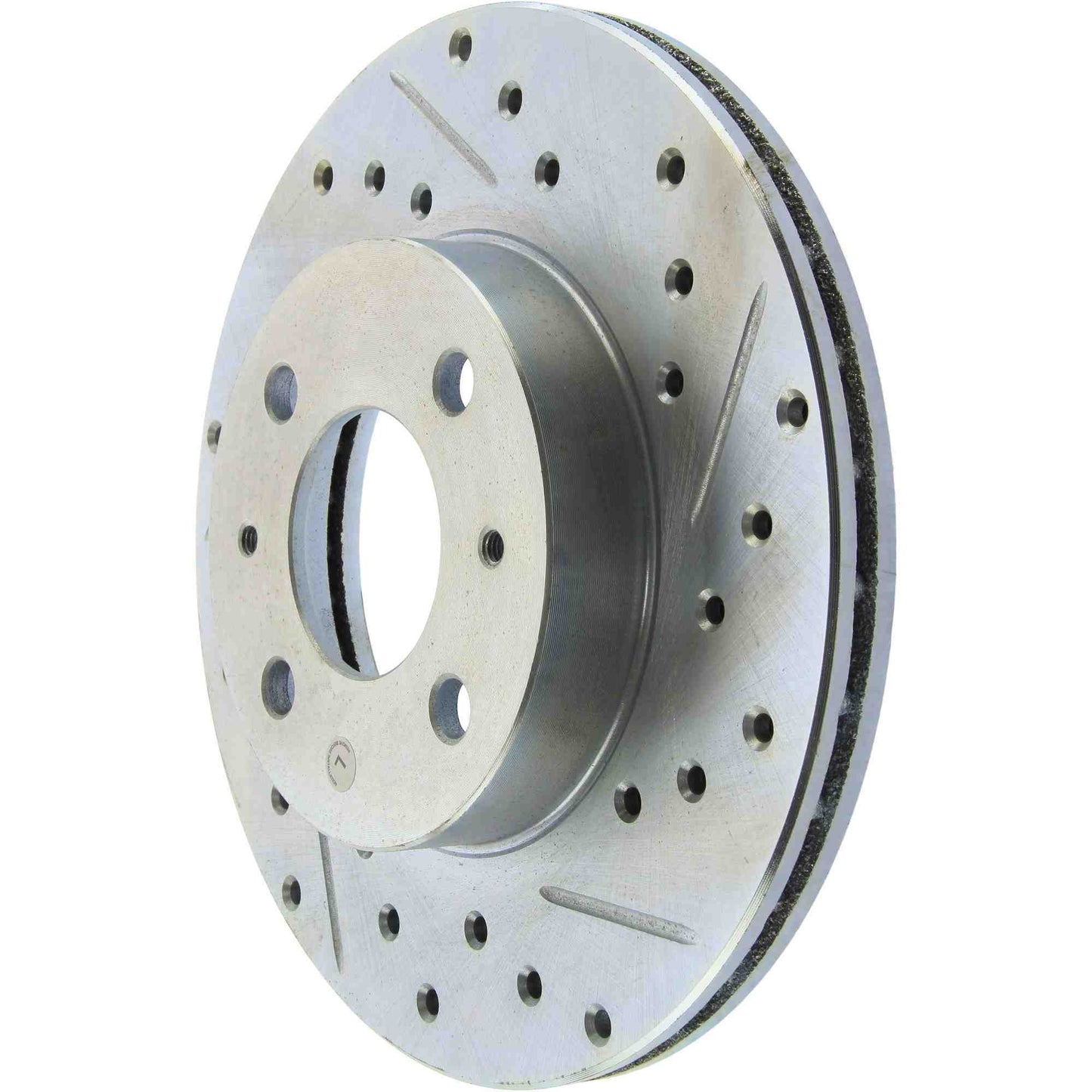 StopTech Select Sport Drilled And Slotted Brake Rotor; Front Left