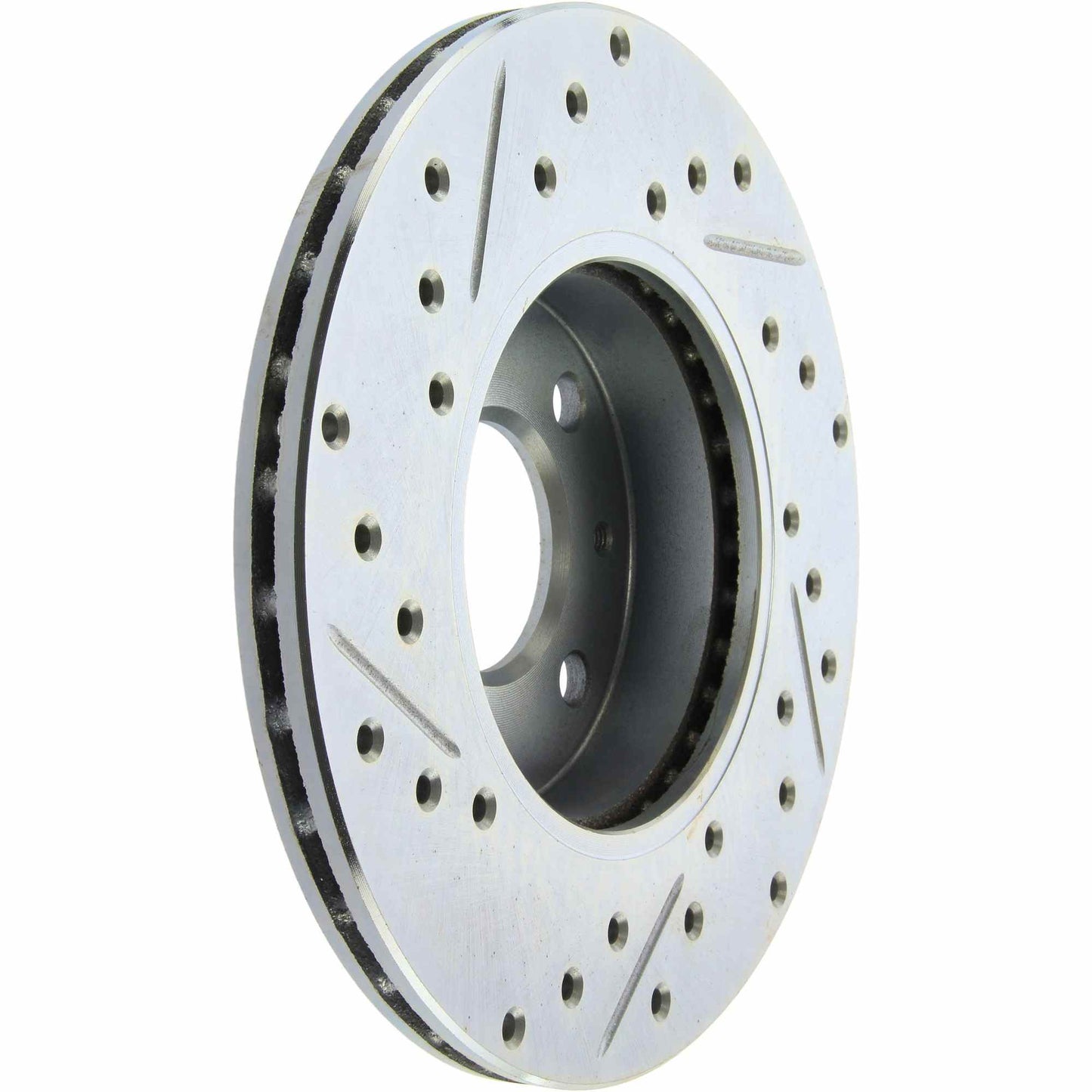StopTech Select Sport Drilled And Slotted Brake Rotor; Front Left