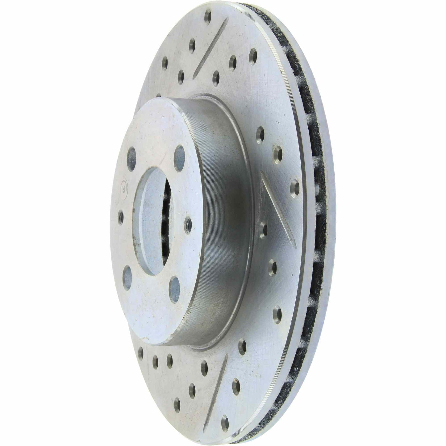 StopTech Select Sport Drilled And Slotted Brake Rotor; Front Right