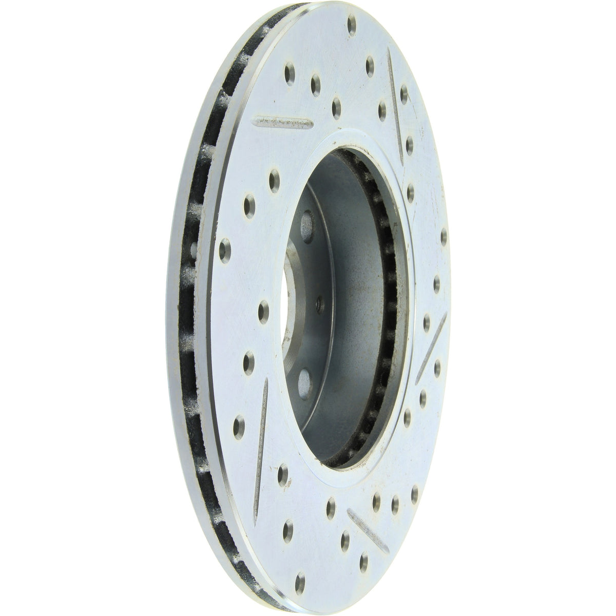 StopTech Select Sport Drilled And Slotted Brake Rotor; Front Right