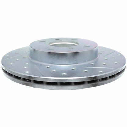 StopTech Select Sport Drilled And Slotted Brake Rotor; Front Left
