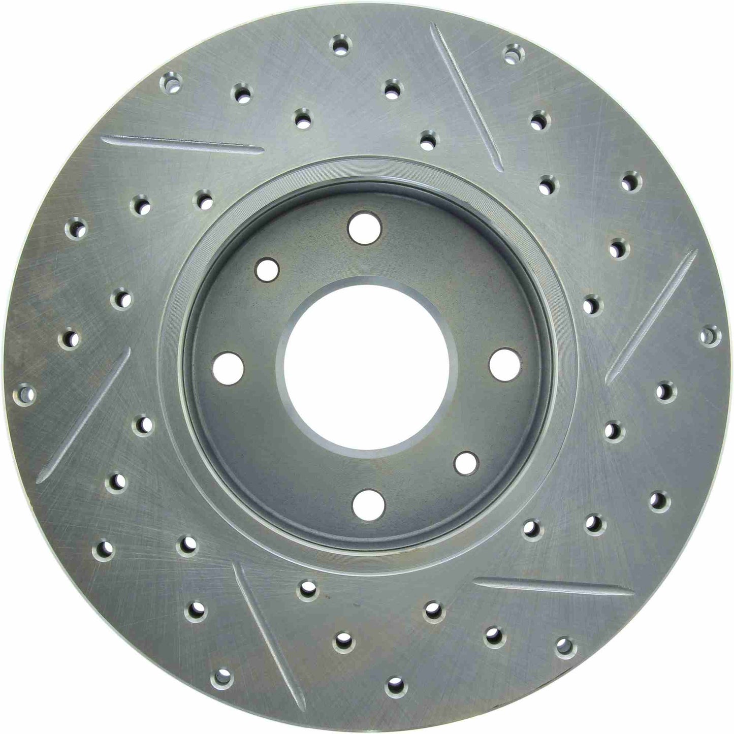 StopTech Select Sport Drilled And Slotted Brake Rotor; Front Right