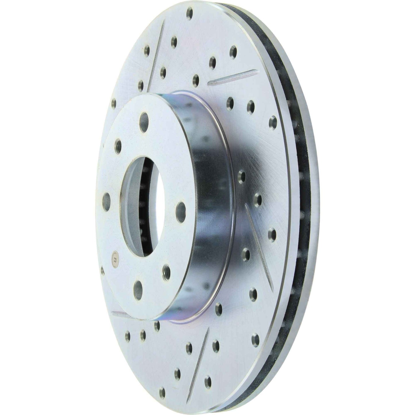 StopTech Select Sport Drilled And Slotted Brake Rotor; Front Right