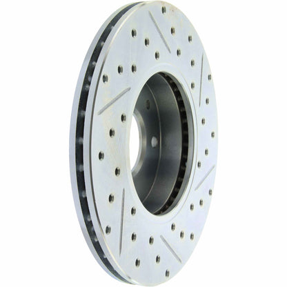 StopTech Select Sport Drilled And Slotted Brake Rotor; Front Right