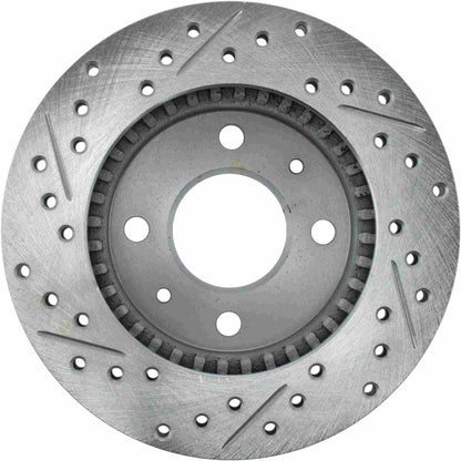 StopTech Select Sport Drilled And Slotted Brake Rotor; Front Left