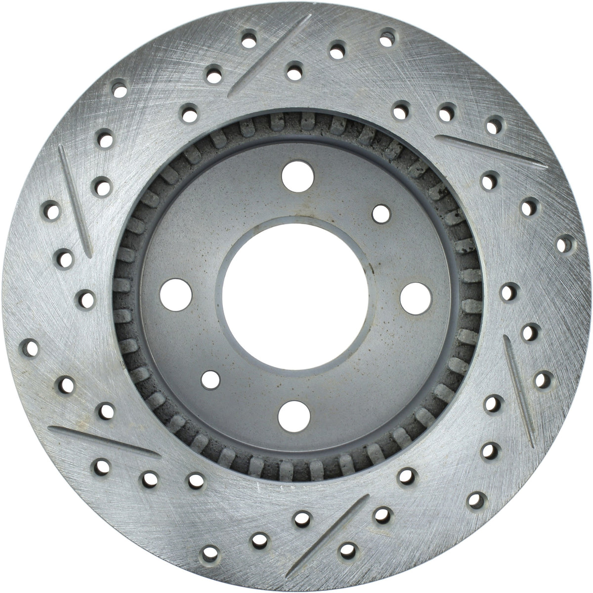 StopTech Select Sport Drilled And Slotted Brake Rotor; Front Left