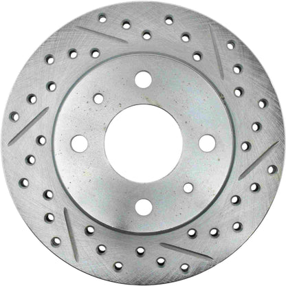 StopTech Select Sport Drilled And Slotted Brake Rotor; Front Left