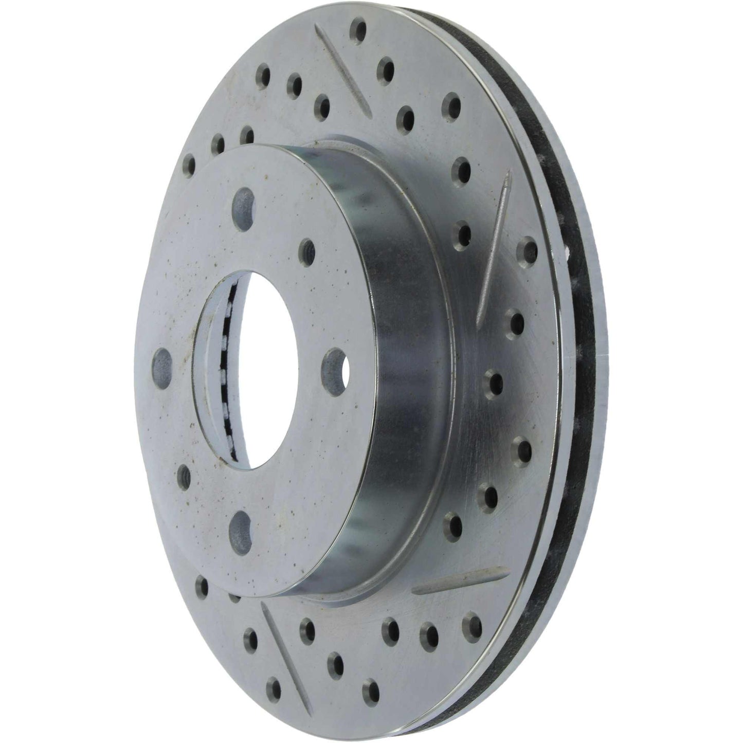 StopTech Select Sport Drilled And Slotted Brake Rotor; Front Left