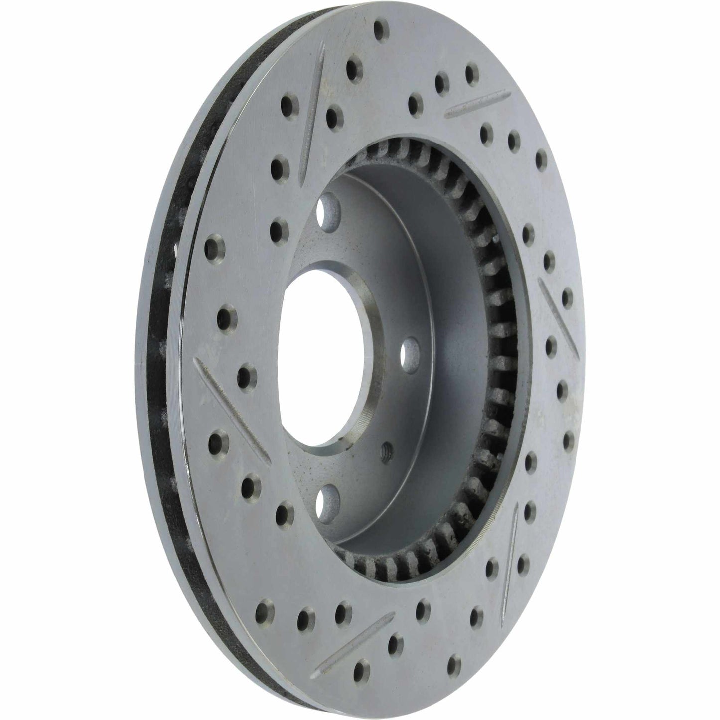 StopTech Select Sport Drilled And Slotted Brake Rotor; Front Left