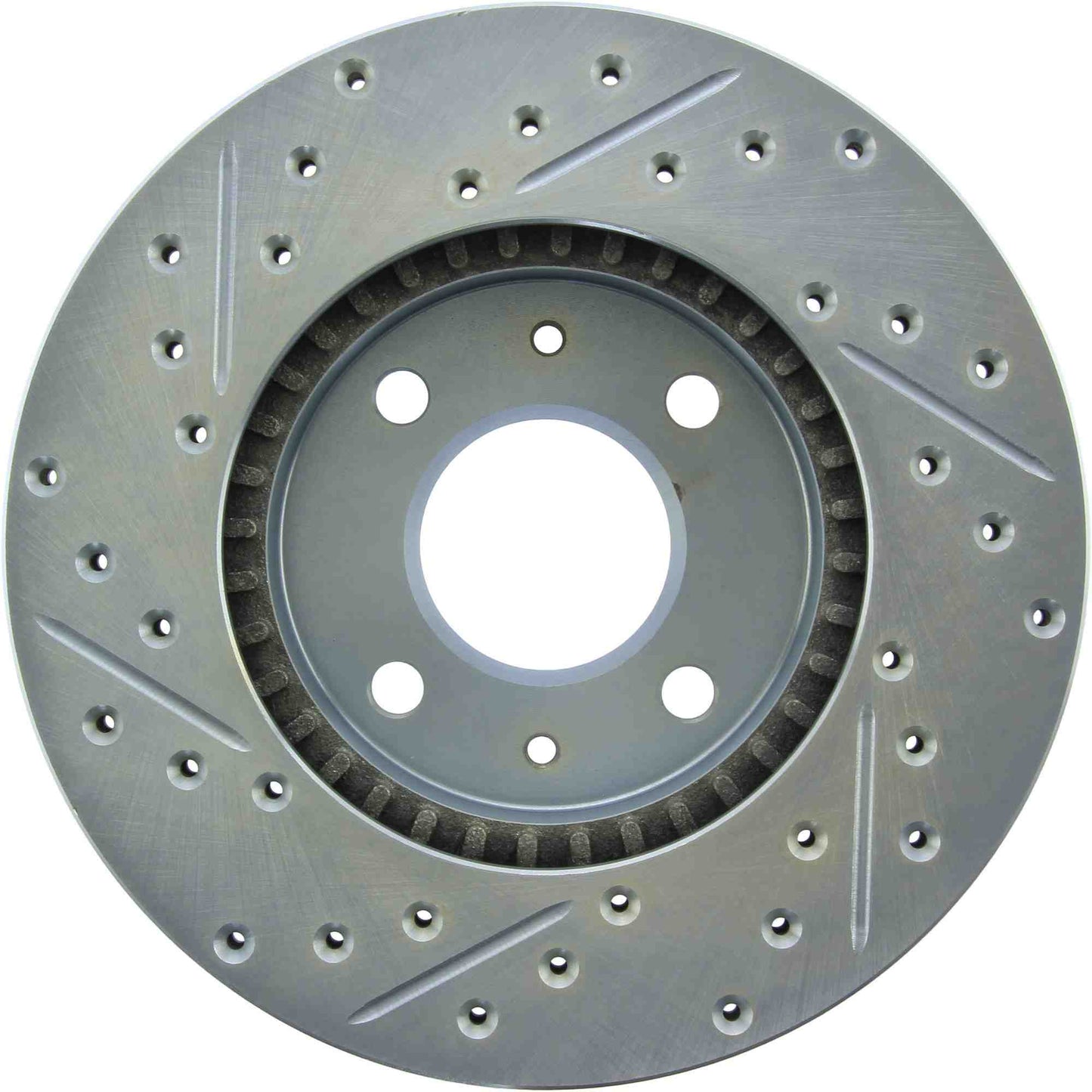 StopTech Select Sport Drilled And Slotted Brake Rotor; Front Left