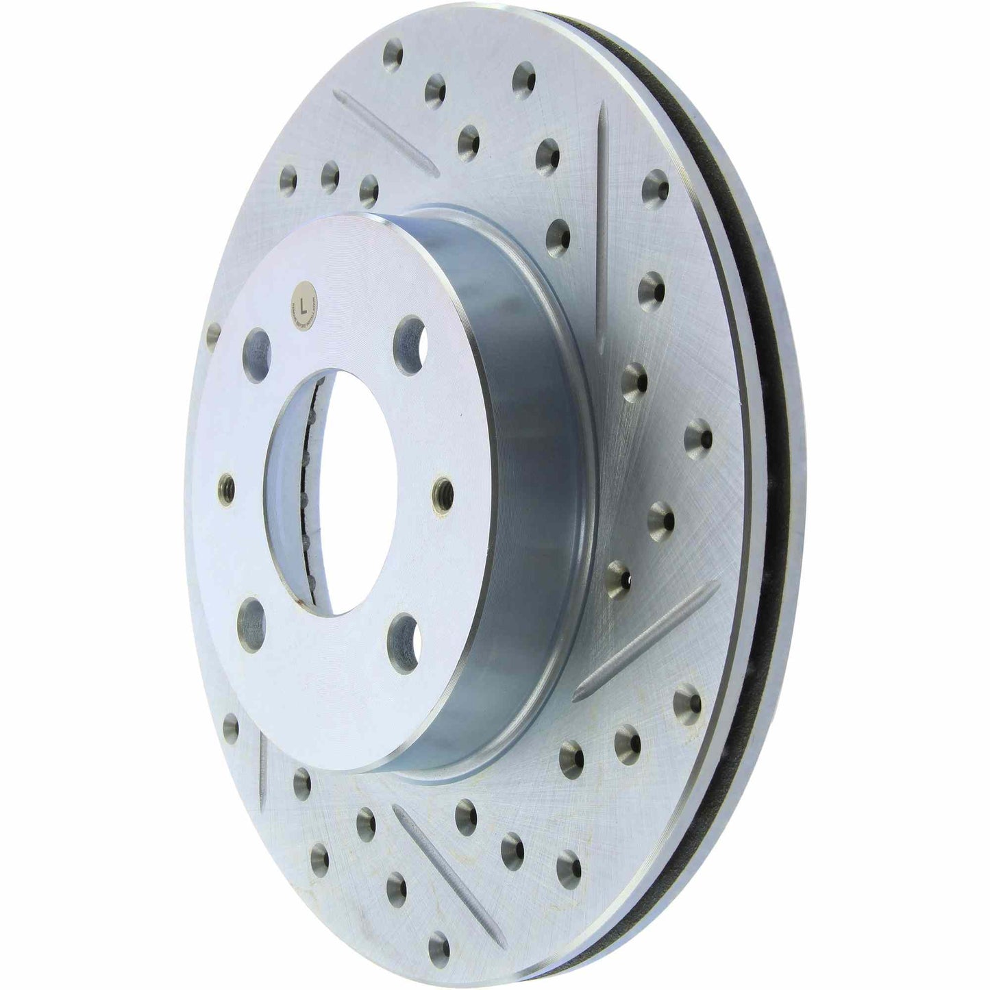 StopTech Select Sport Drilled And Slotted Brake Rotor; Front Left