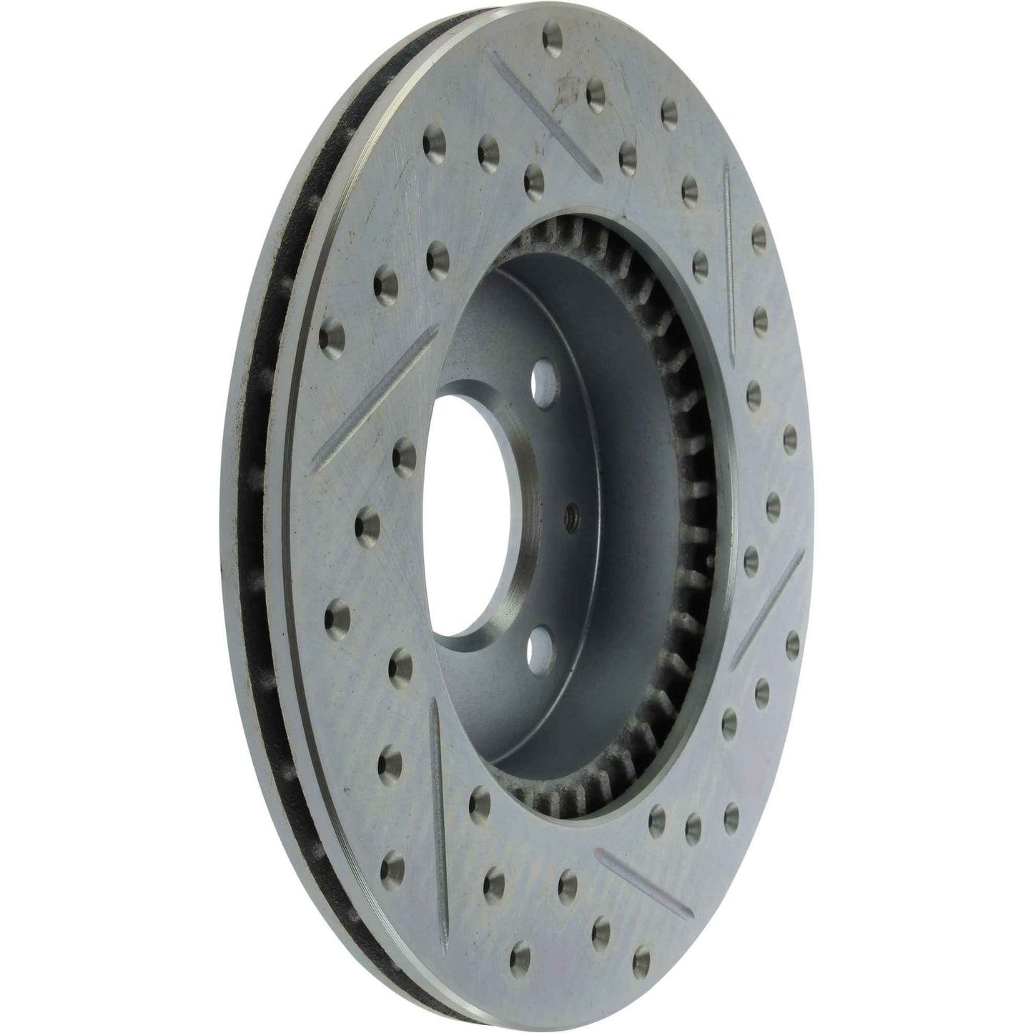 StopTech Select Sport Drilled And Slotted Brake Rotor; Front Right