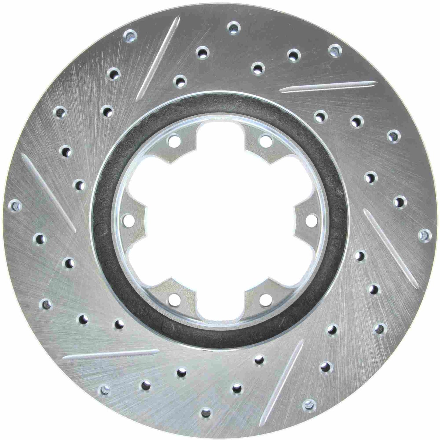 StopTech Select Sport Drilled And Slotted Brake Rotor; Front Left