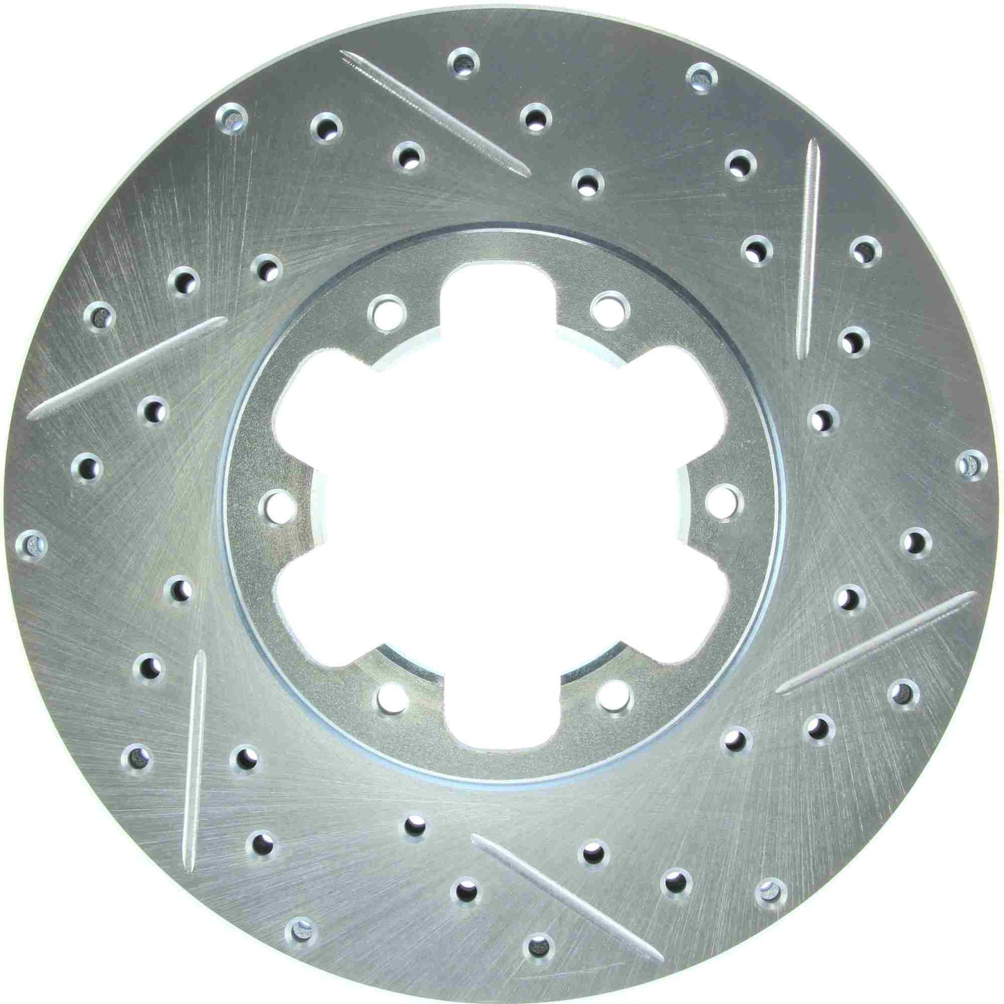 StopTech Select Sport Drilled And Slotted Brake Rotor; Front Left