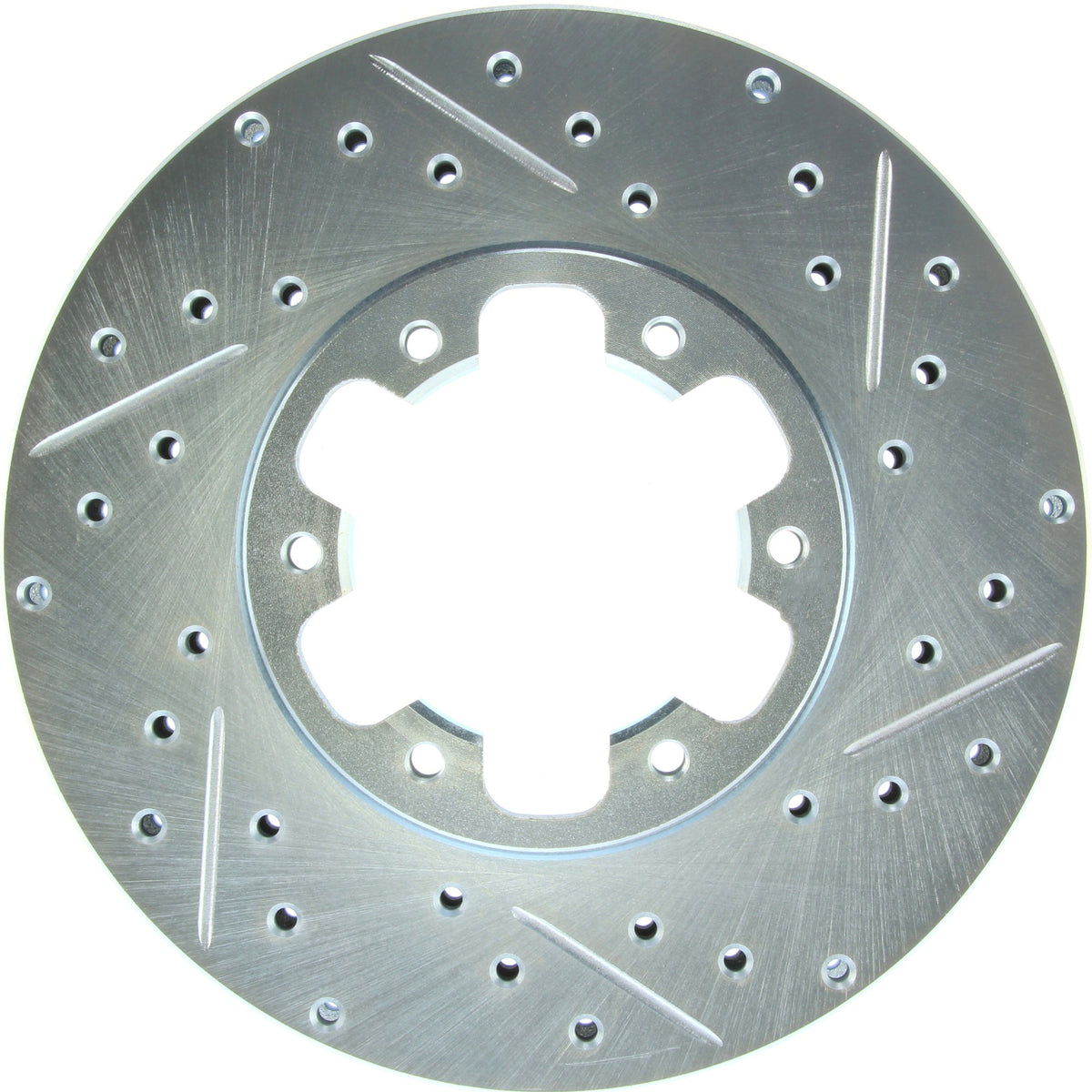 StopTech Select Sport Drilled And Slotted Brake Rotor; Front Left
