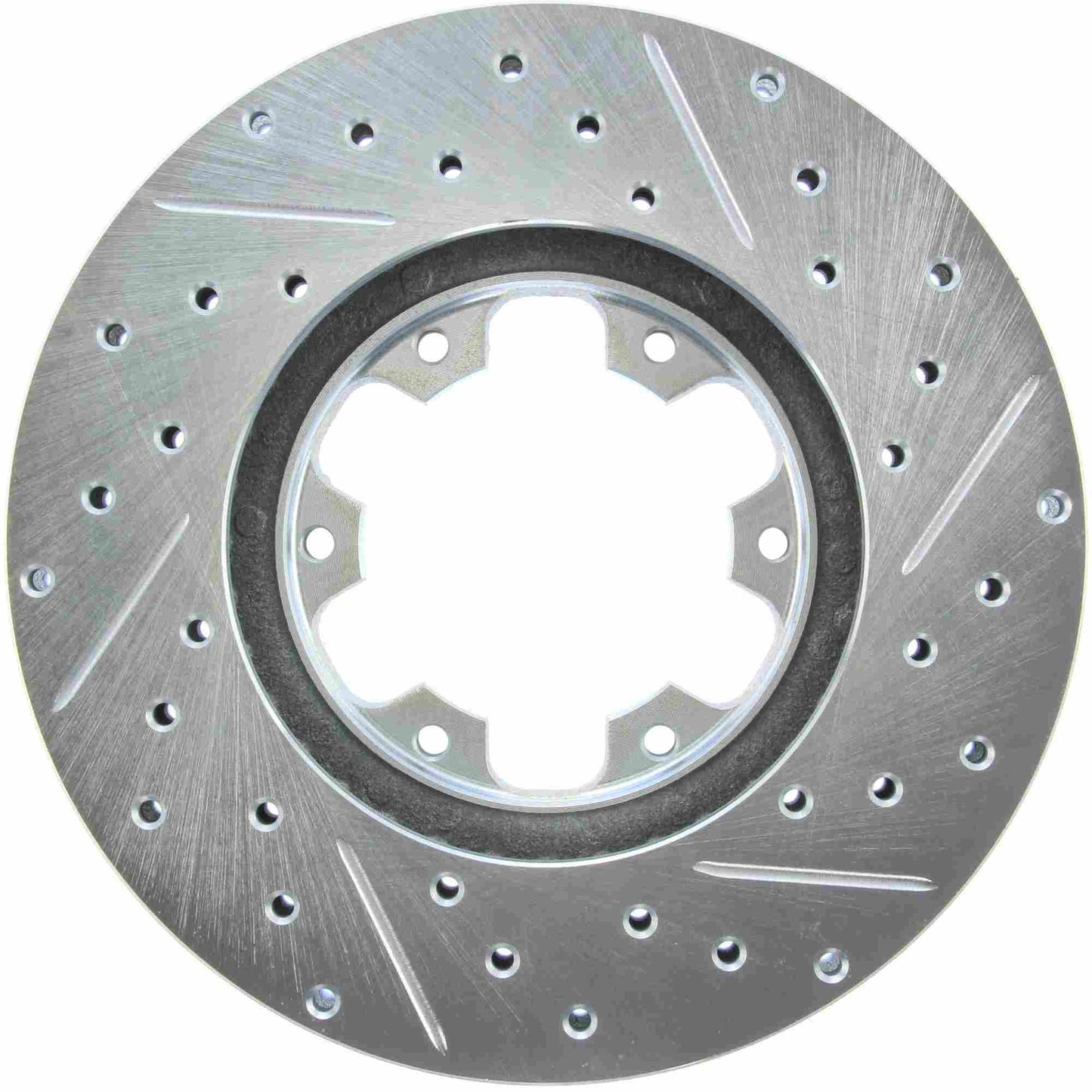 StopTech Select Sport Drilled And Slotted Brake Rotor; Front Right