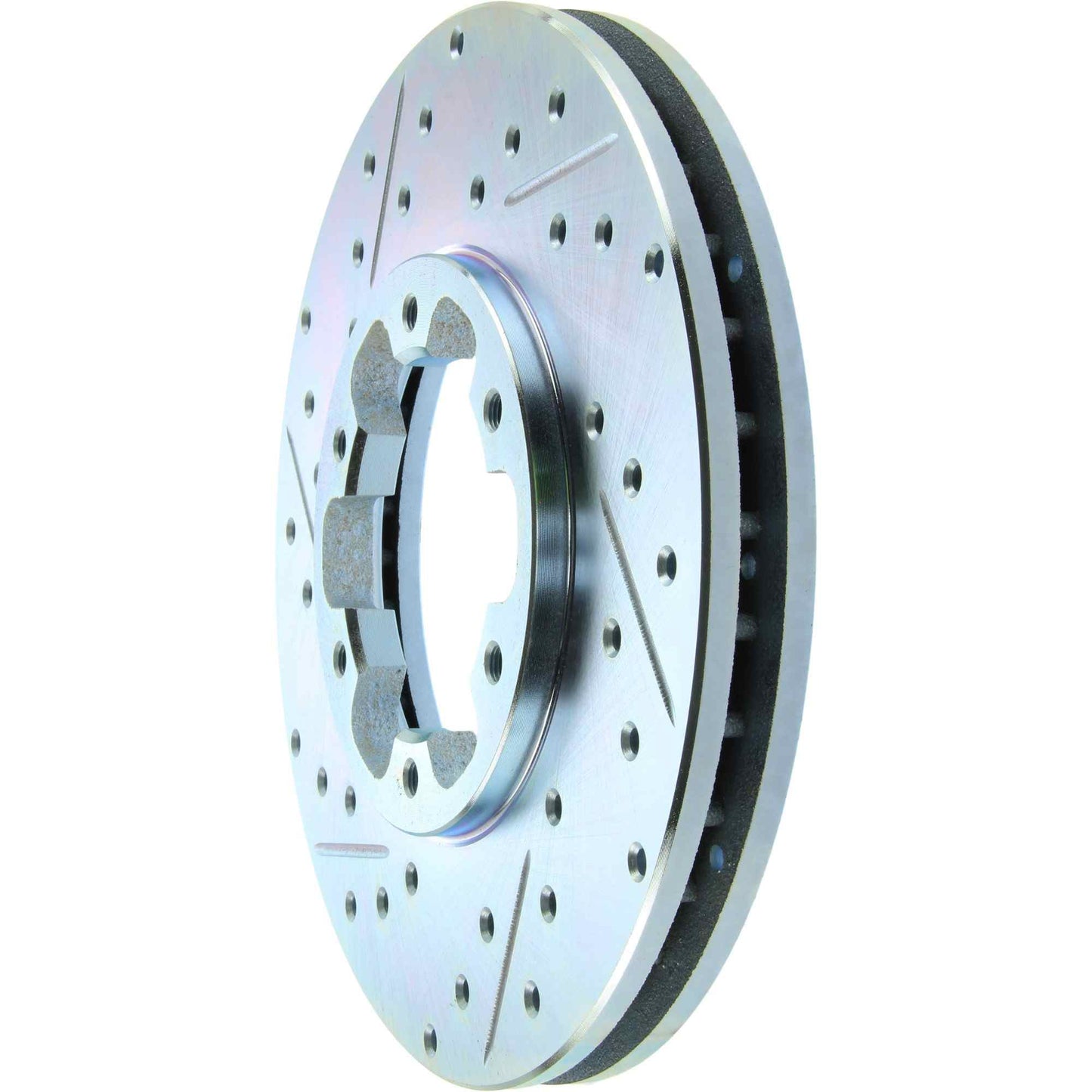 StopTech Select Sport Drilled And Slotted Brake Rotor; Front Right
