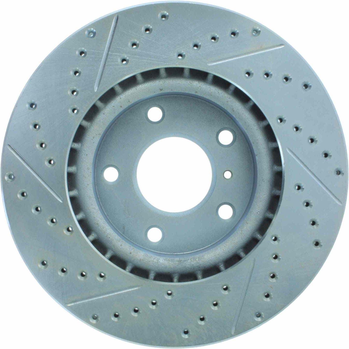 StopTech Select Sport Drilled And Slotted Brake Rotor; Front Left