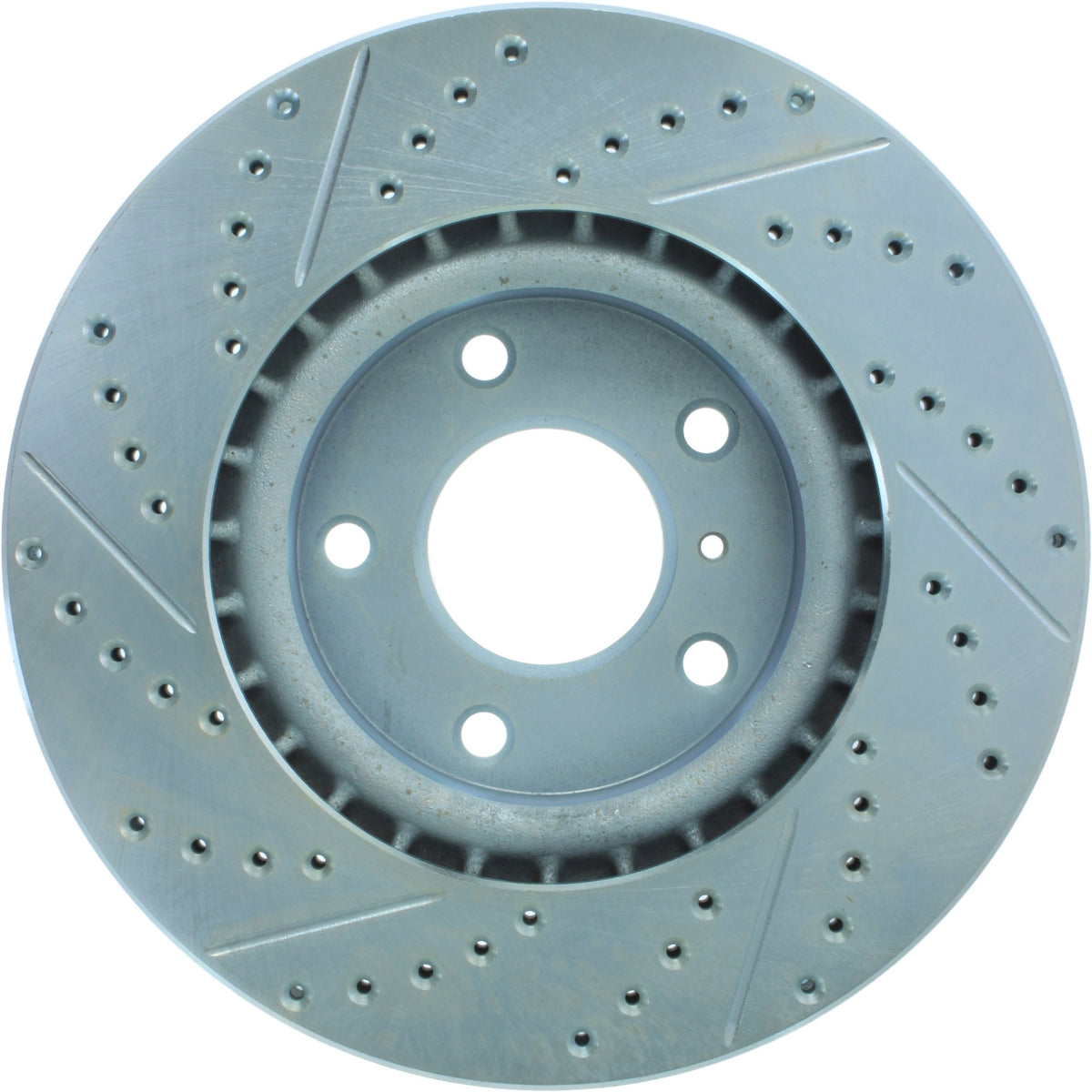 StopTech Select Sport Drilled And Slotted Brake Rotor; Front Left