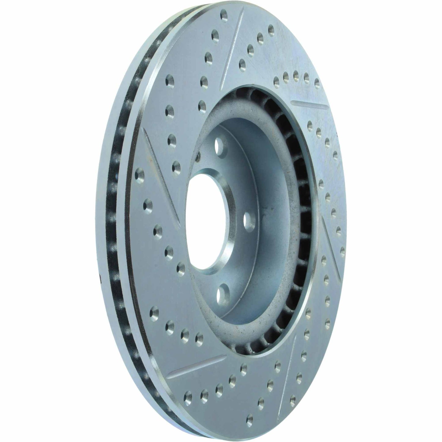 StopTech Select Sport Drilled And Slotted Brake Rotor; Front Left