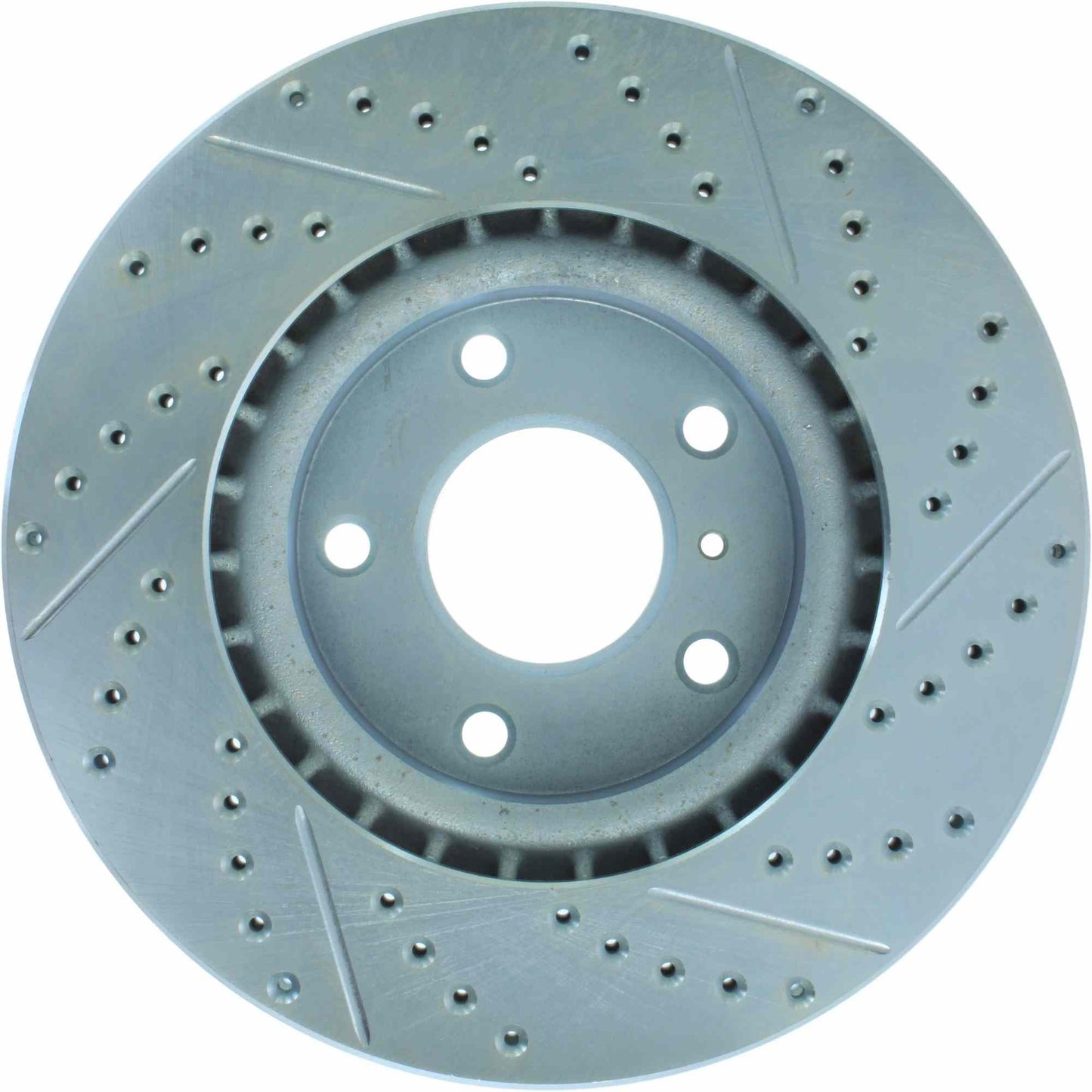 StopTech Select Sport Drilled And Slotted Brake Rotor; Front Right