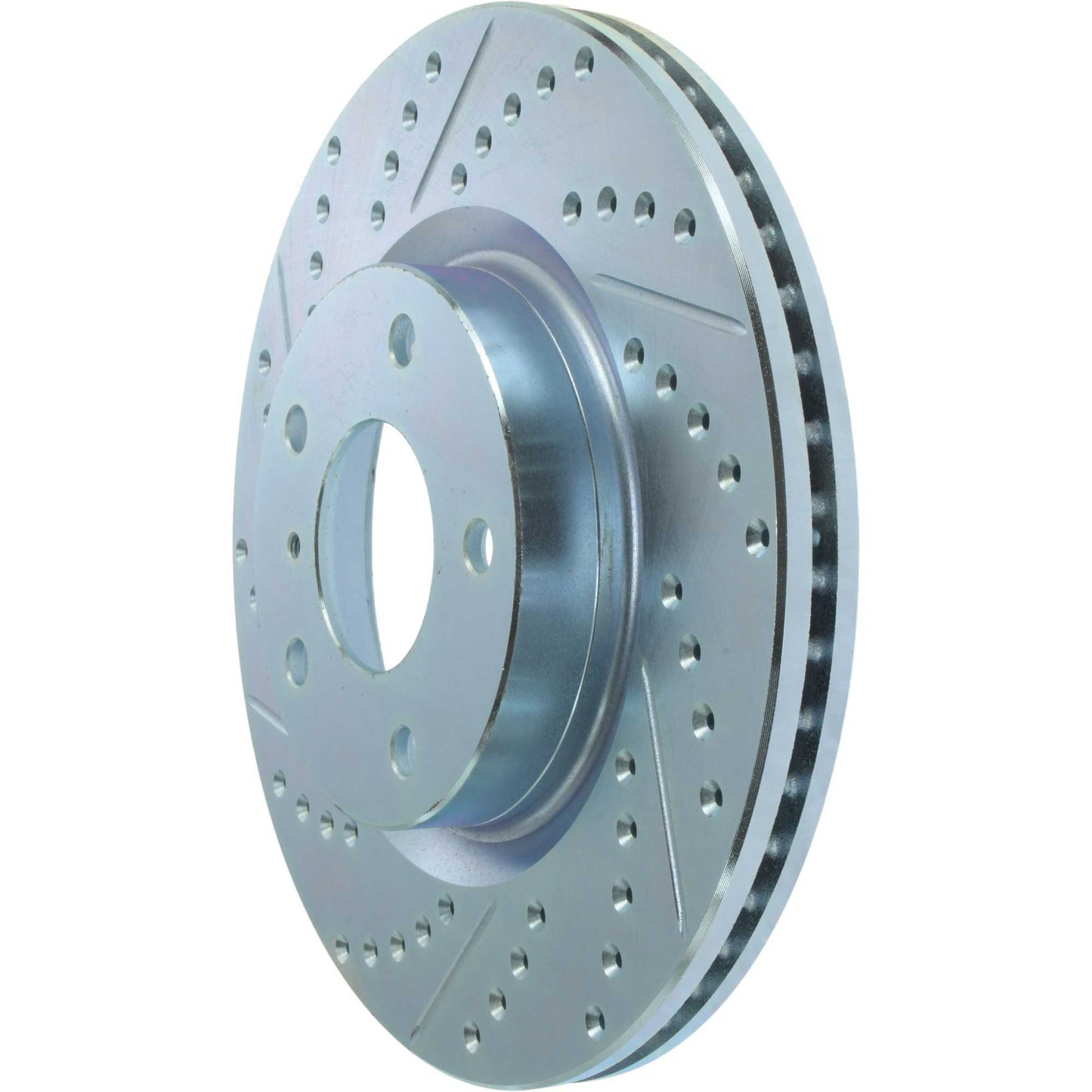 StopTech Select Sport Drilled And Slotted Brake Rotor; Front Right