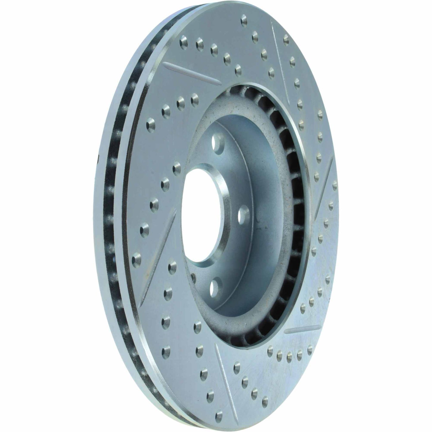 StopTech Select Sport Drilled And Slotted Brake Rotor; Front Right