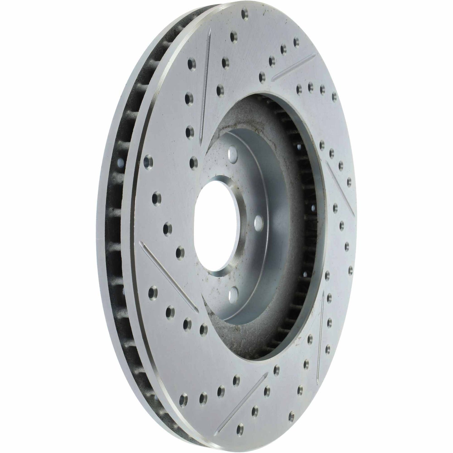 StopTech Select Sport Drilled And Slotted Brake Rotor; Front Left