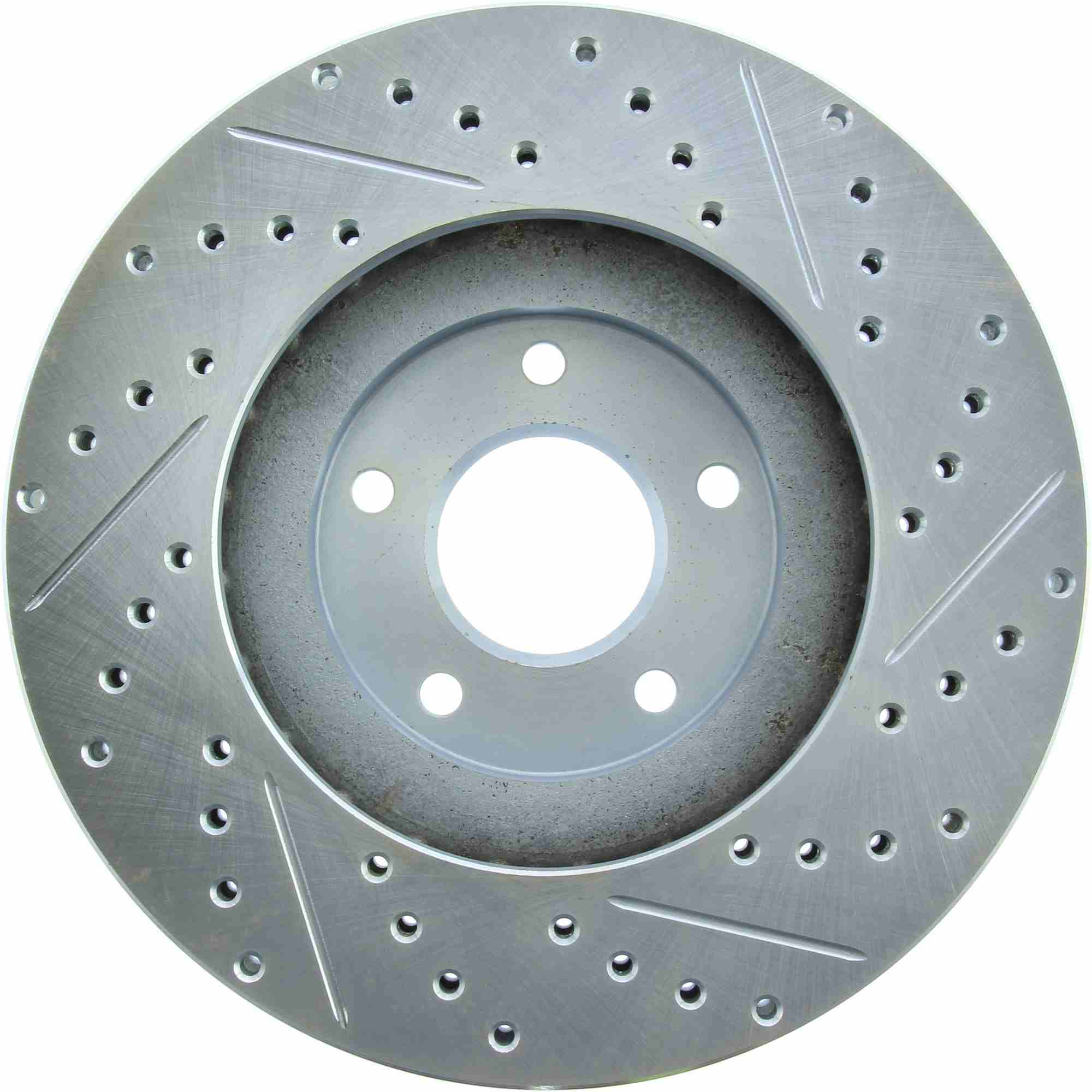 StopTech Select Sport Drilled And Slotted Brake Rotor; Front Right