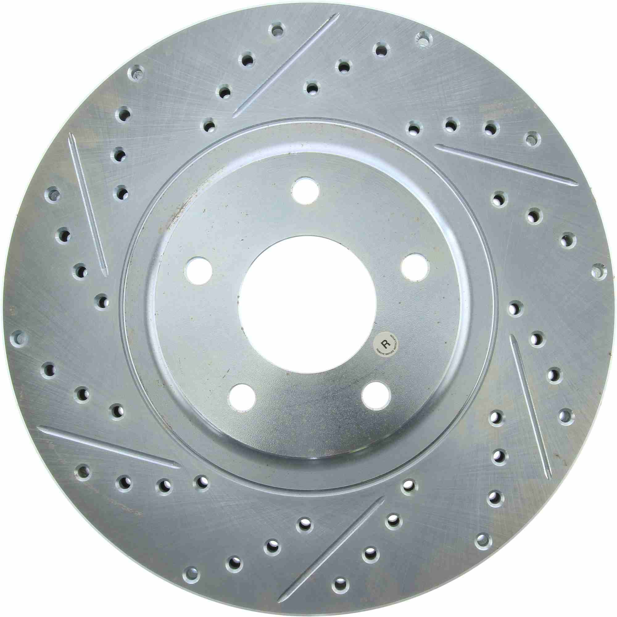 StopTech Select Sport Drilled And Slotted Brake Rotor; Front Right